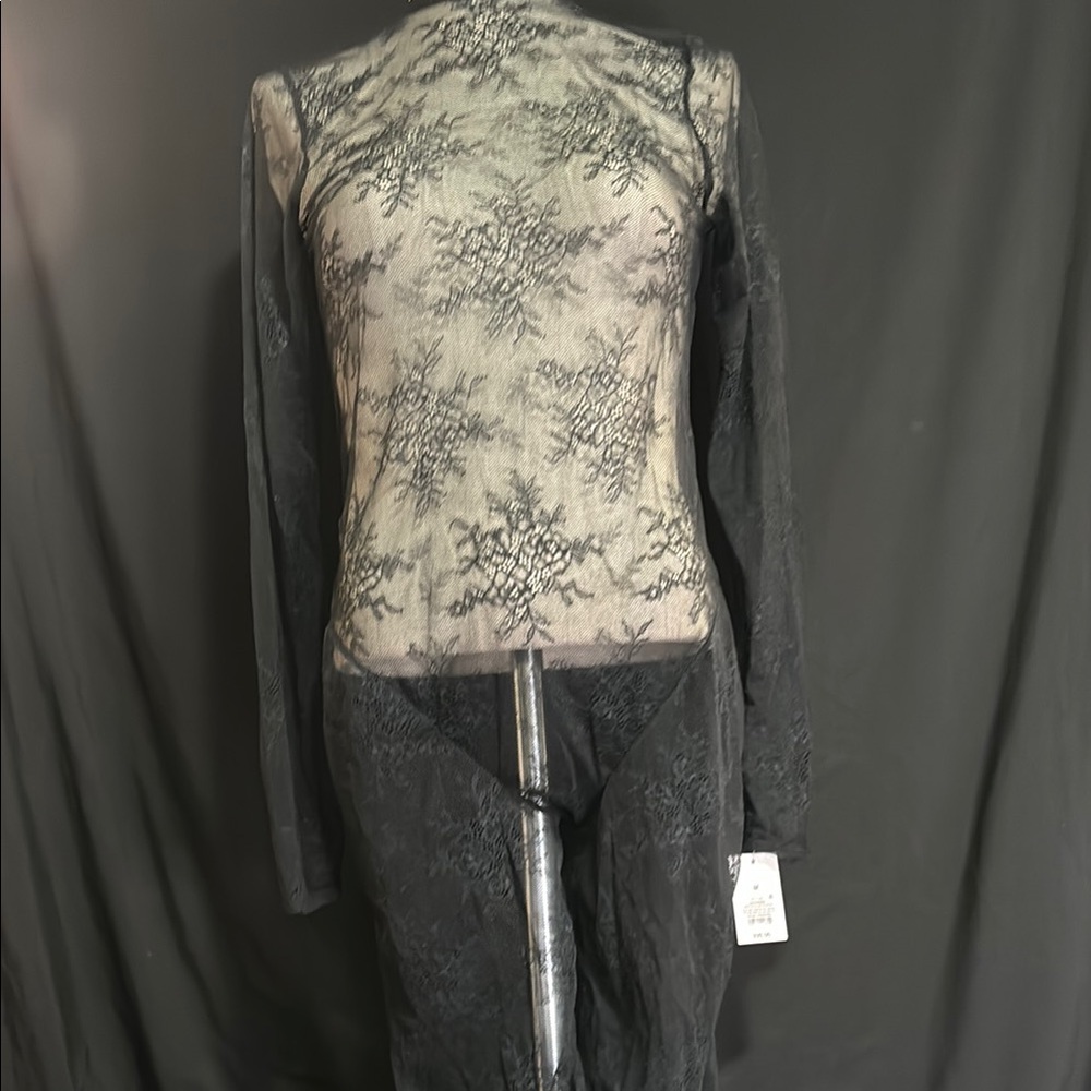 Auden Black Lace Bodysuit